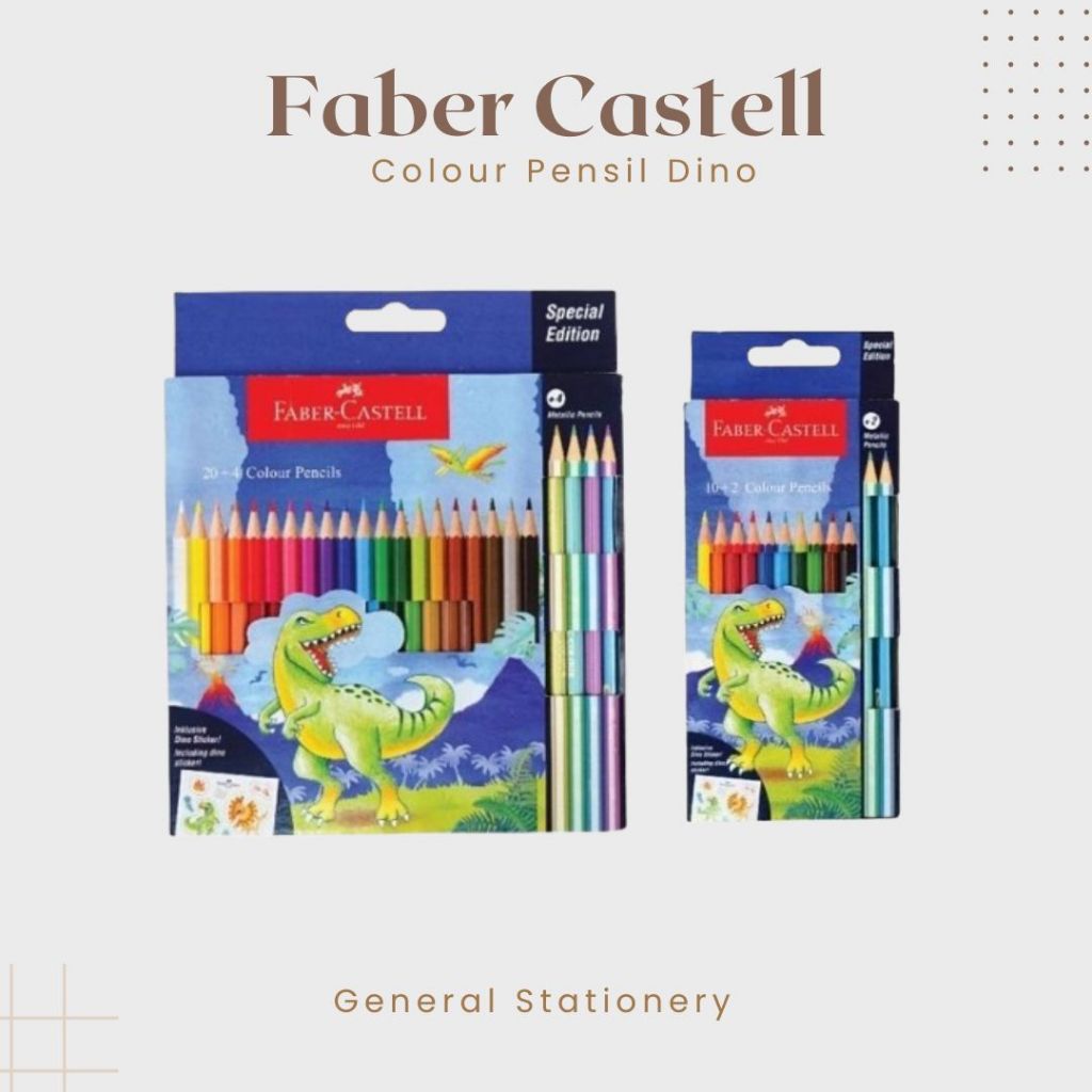 

Faber Castell Colour Pensil DINO / Pensil Warna Dino Merk Faber Castell