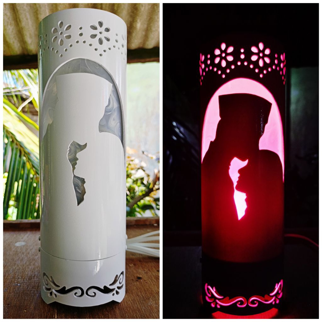 Lampu Hias / lampu tidur bahan PVC / paralon
