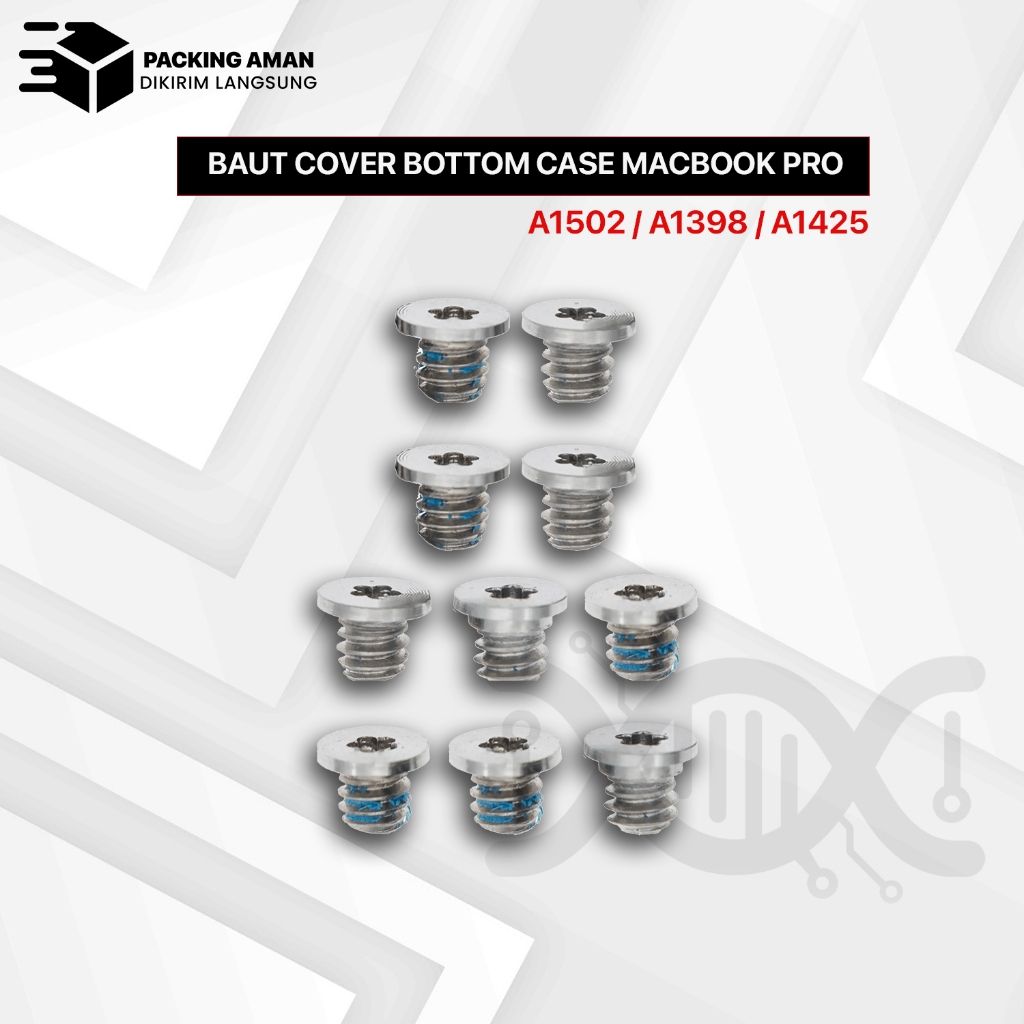 Baut Bawah Bottom Case Macbook Pro Retina A1425 A1502 A1398