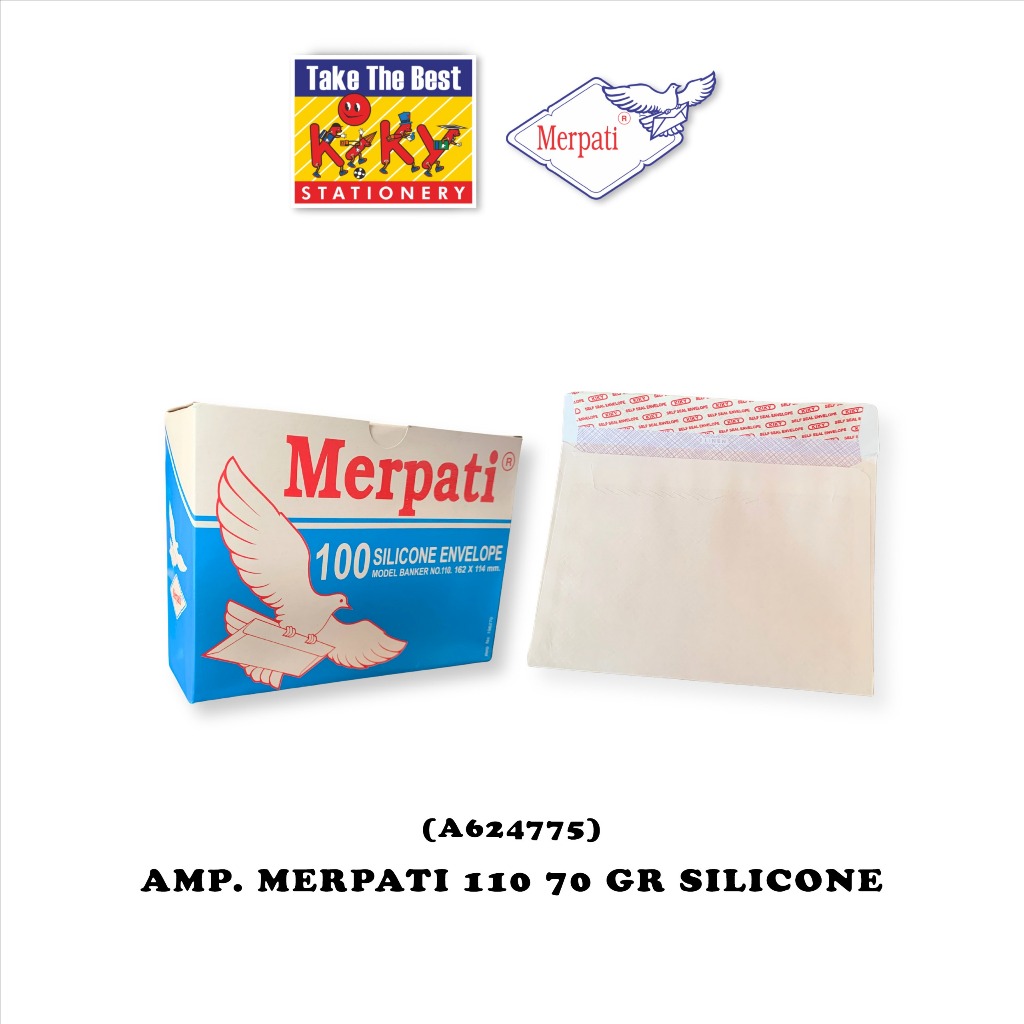 

Amplop Merpati No. 110 - 70 GRAM Silicone (Perekat) - 100 Amplop