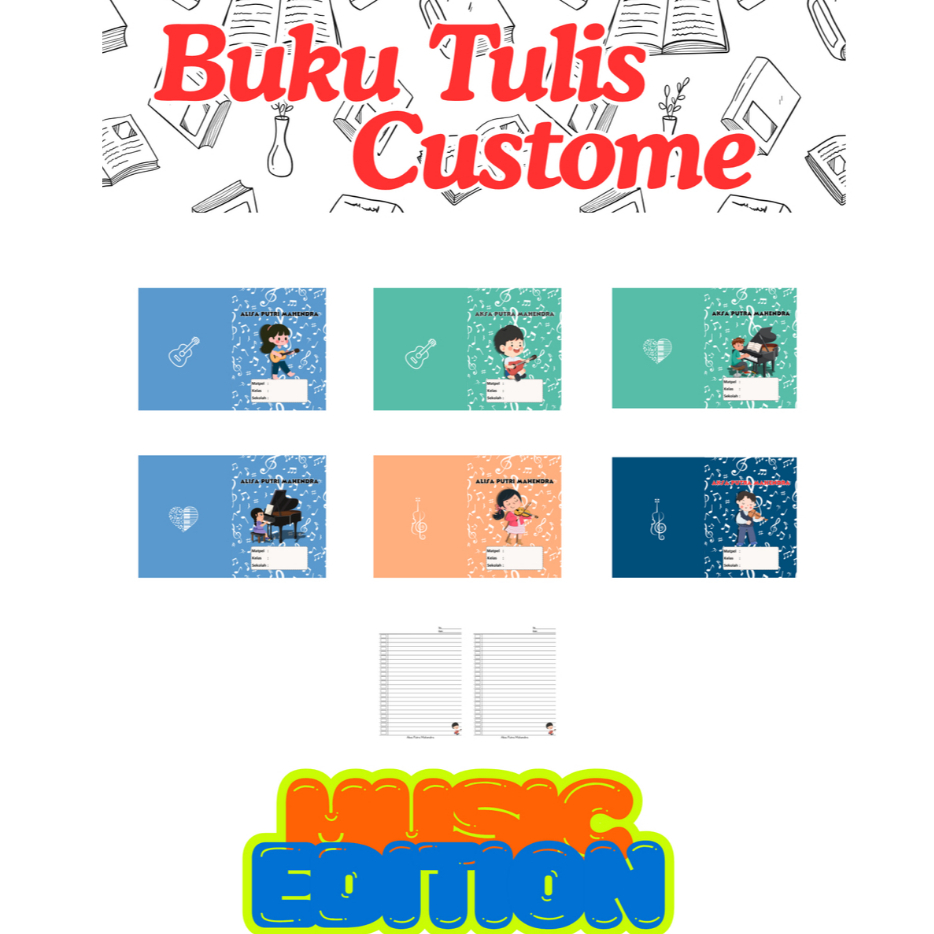 

Buku Tulis Custome Ukuran Sidu Edisi Music