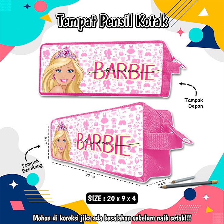 

Pencil Case Barbie 01 tempat Pensil Kotak dompet pouch wadah kostak