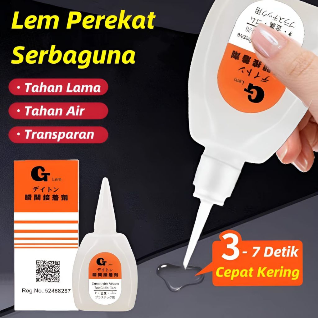 

Lem Korea Serbaguna / Lem Korea Original / Lem Korea Lem Tetes Instant Super Glue •Panda99•