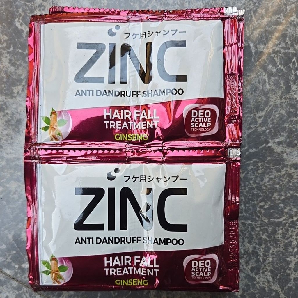 ZINC SAMPO HAIR FALL TREATMENT 1 RENCENG (12 SACHET/24 PCS)
