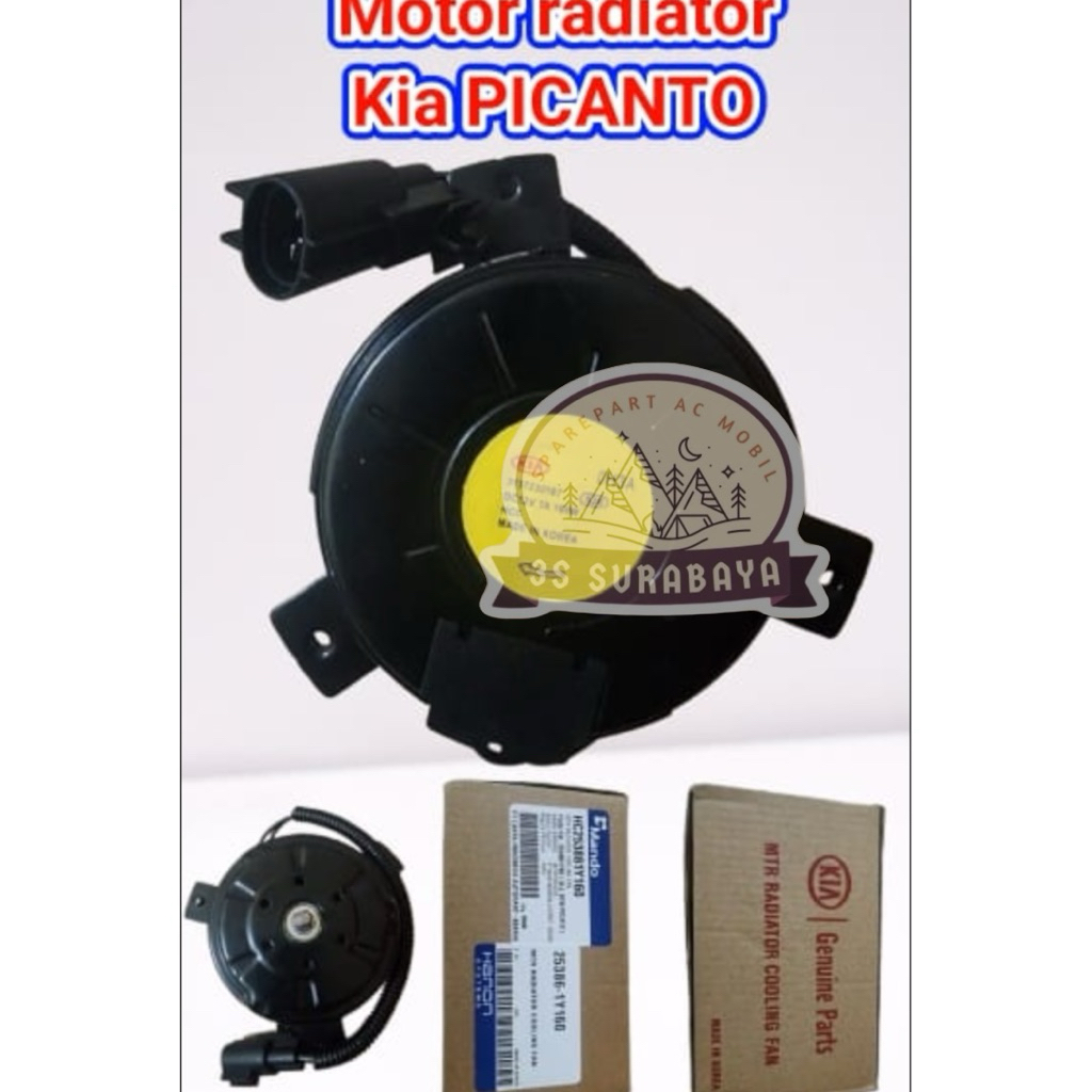 Motorfan Picanto Kia Ac mobil Doowon Ac mobil Motor fan (Baru/New)