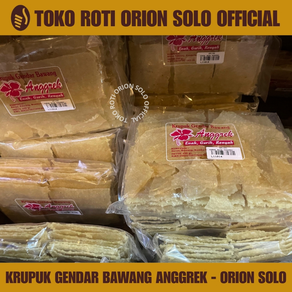 

Krupuk Gendar Bawang Cap Anggrek - Orion Solo