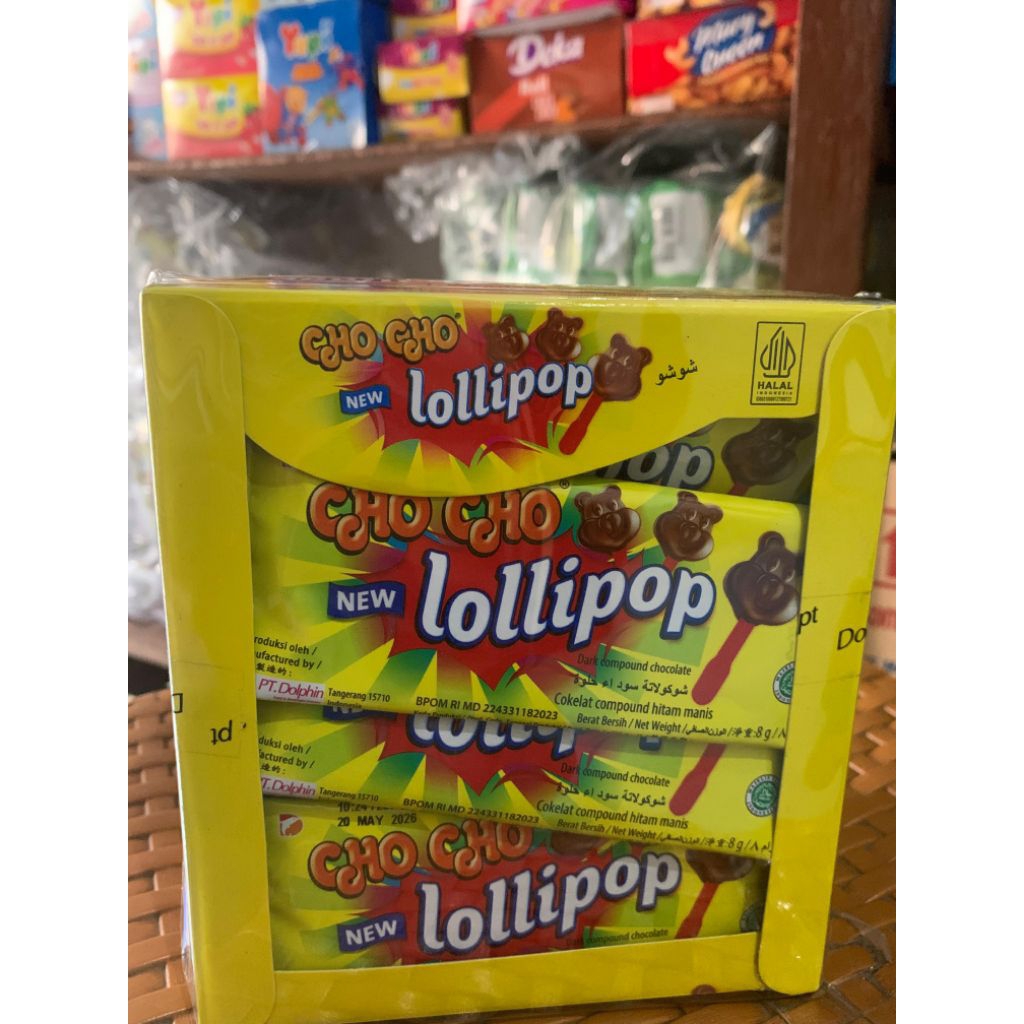 

CHO CHO LOLIPOP | DARK COMPOUND CHOCOLATE | COKELAT COMPOUND HITAM MANIS