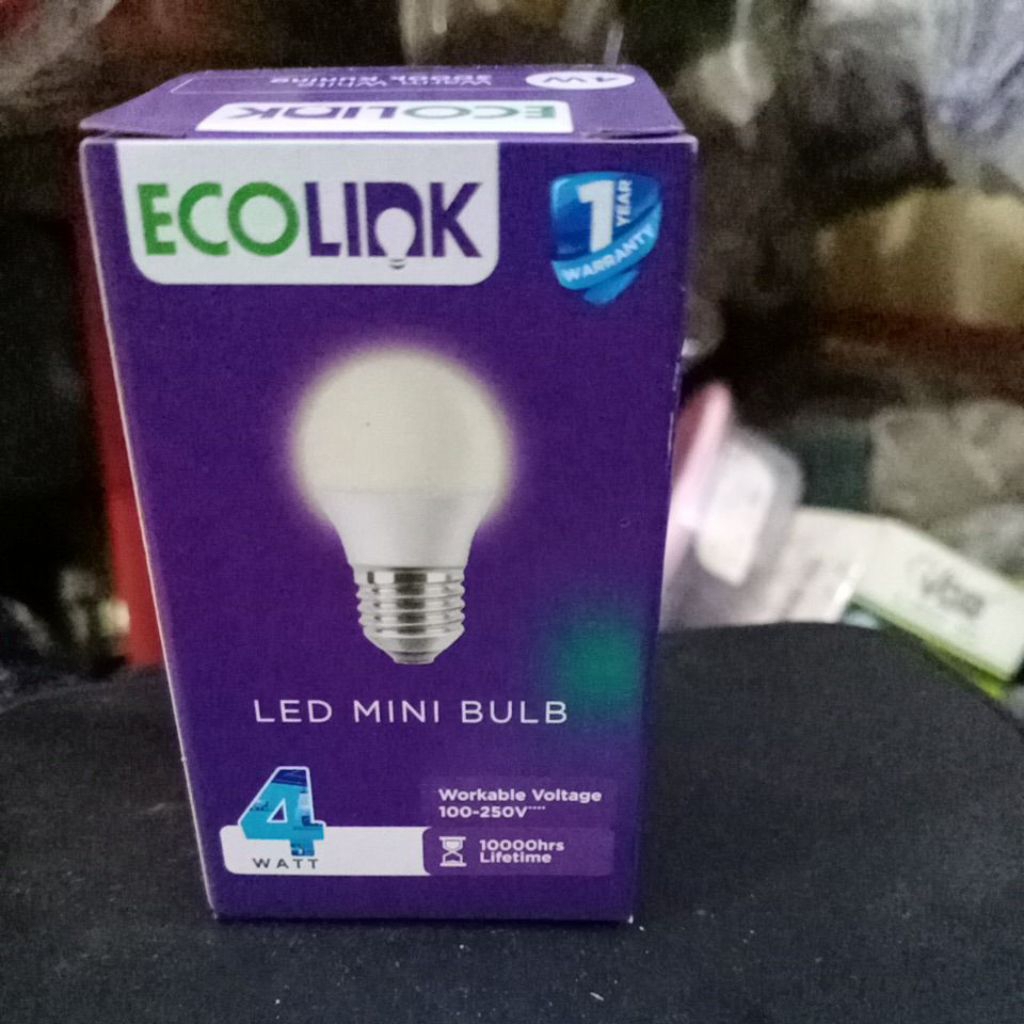 Lampu led ecolink 4 Watt 3000k kuning