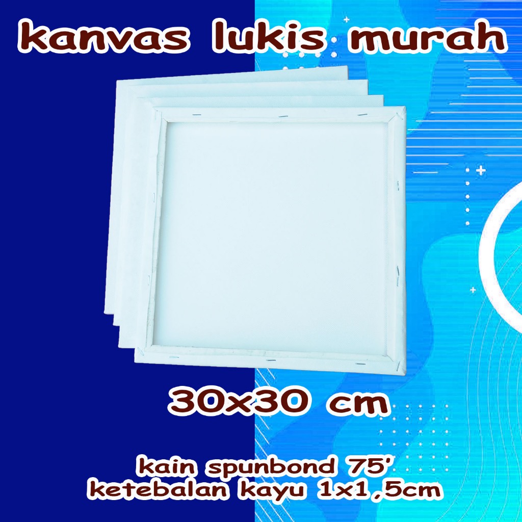 

Kanvas Lukis 30x30cm terjangkau kain spunbond 75'