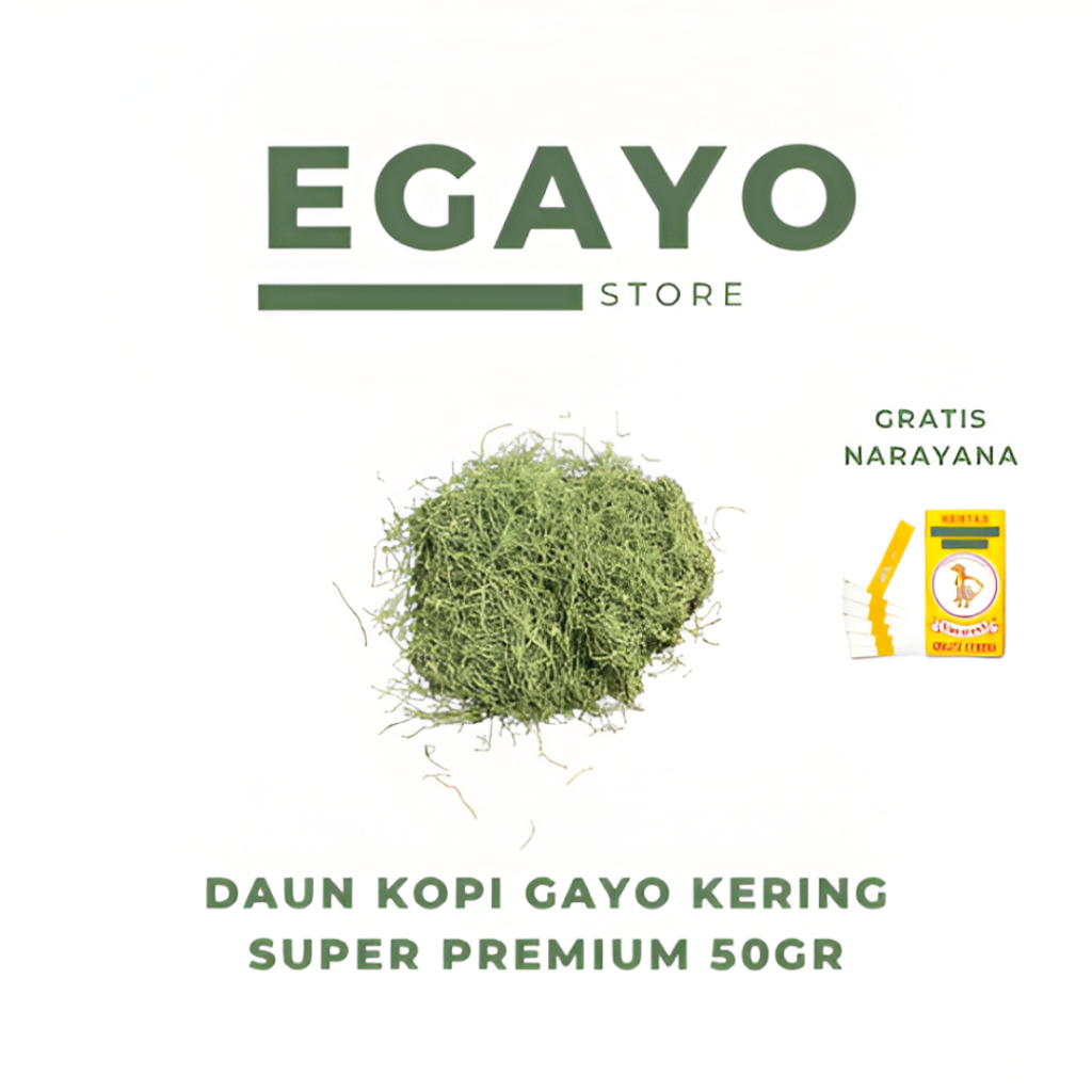 

EGAYO Daun Kopi Gayo Kering 50gr - Gayo Premium - Natural Dried Leaves