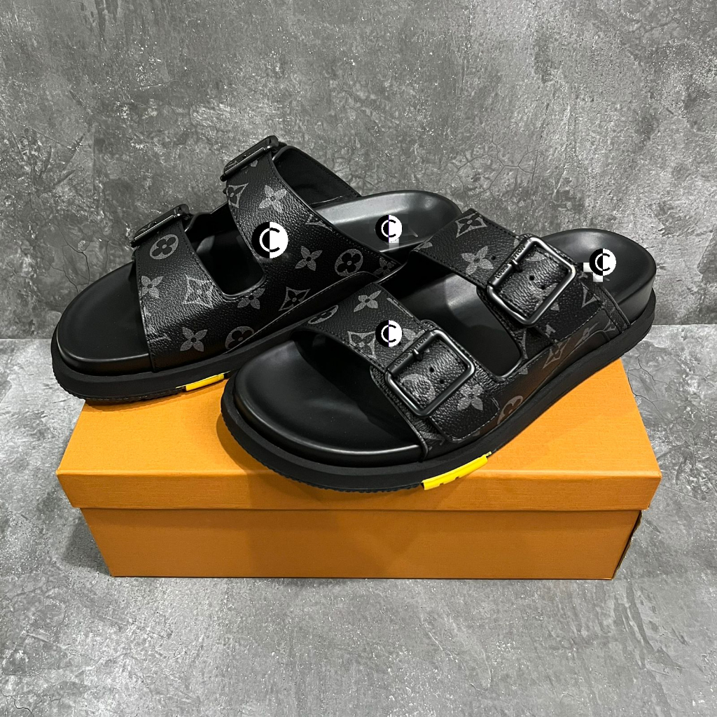 sandal lv pria / sandal slide wanita / slip on  / selop pria (DE.88)