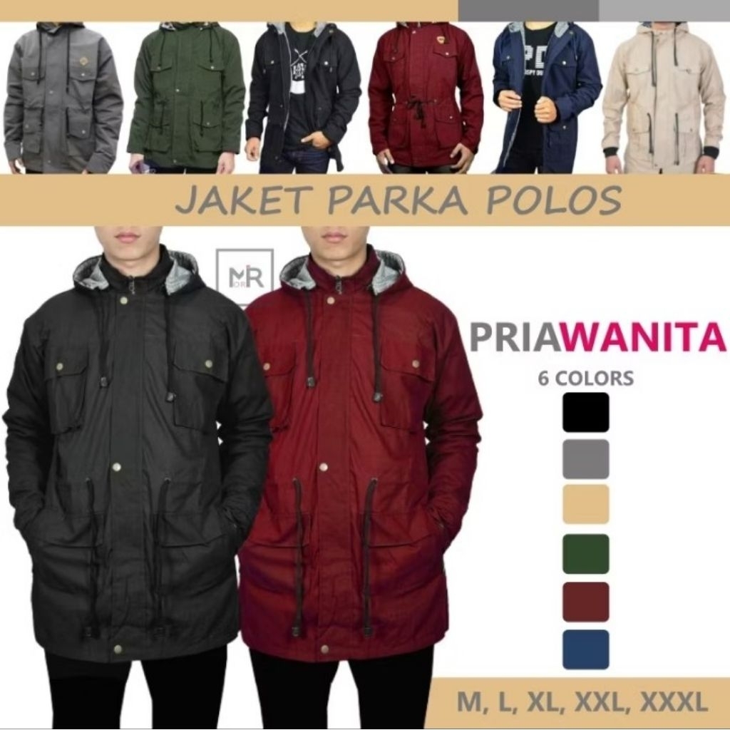Promo jaket parka pria/wanita jaket keren, jaket ala korea