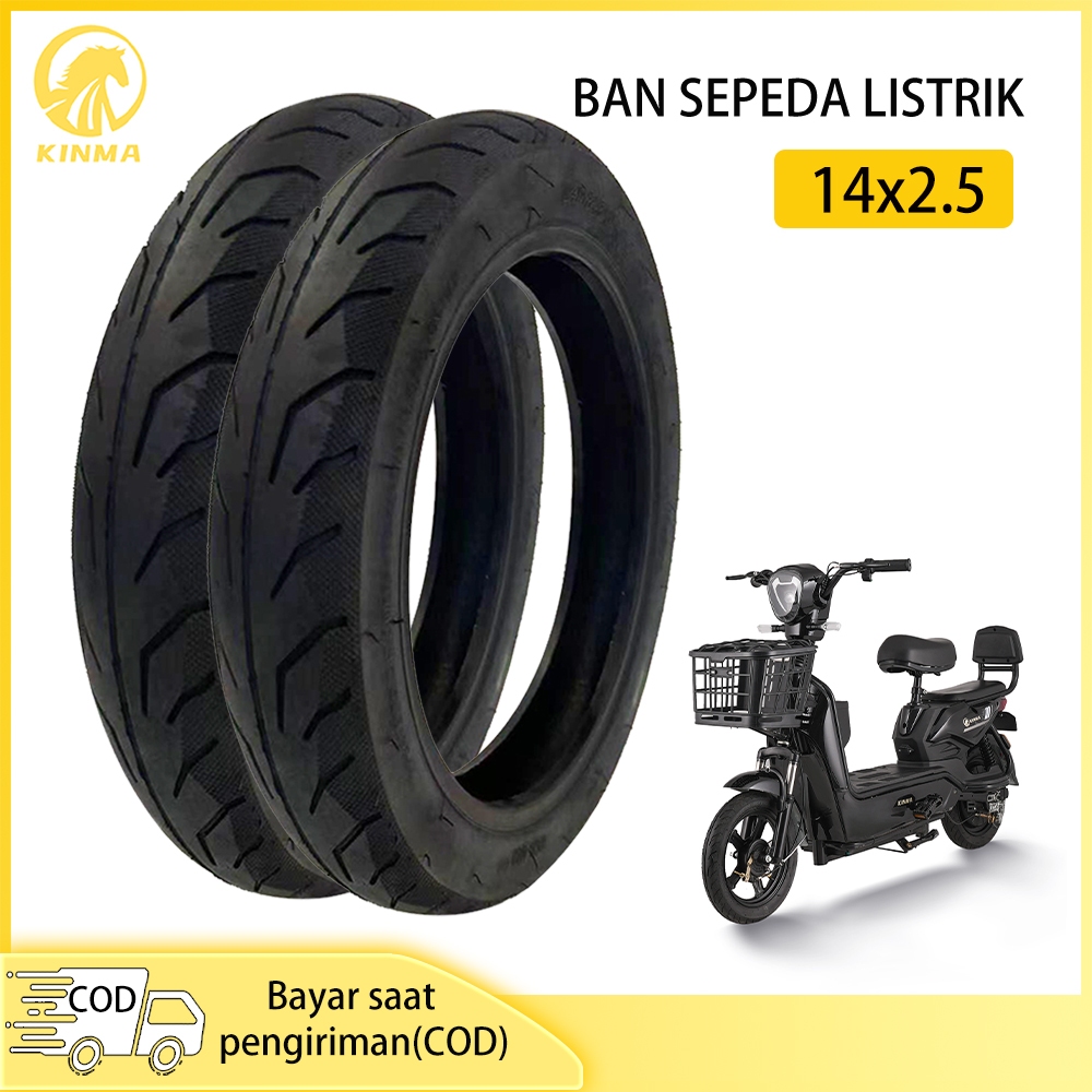 Kinma Ban Sepeda Listrik Tubeless 14 x 2.50
