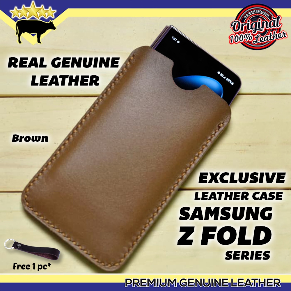 CASE SAMSUNG Z FOLD 7, Z FOLD 6 , Z FOLD 5 , Z FOLD 4 , Z FOLD 3 , Z FOLD 2 ,  LEATHER POUCH SARUNG 