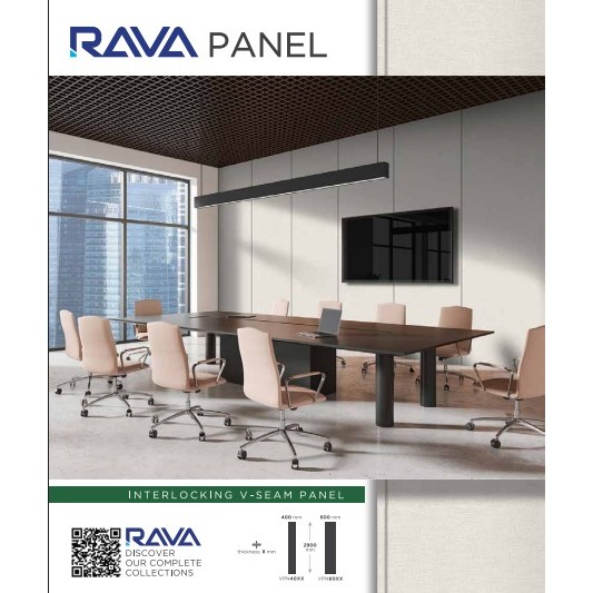RAVA WALLPANEL WALLBOARD PVC PAPAN PANEL DINDING WALLBOARD MOTIF KAYU RAVA PANEL