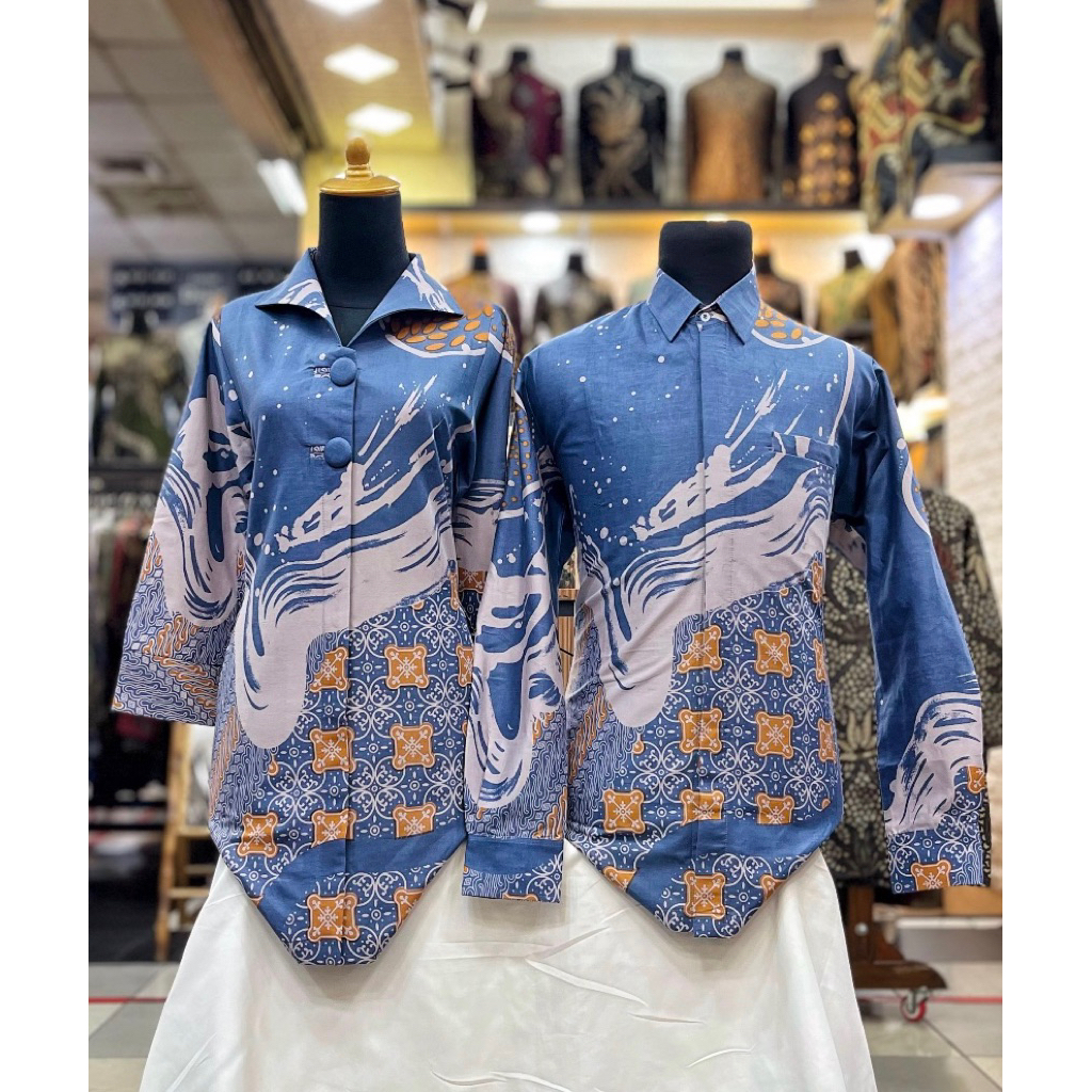 Baju batik wanita /baju batik couple seragam batik full lapisan furing trikod