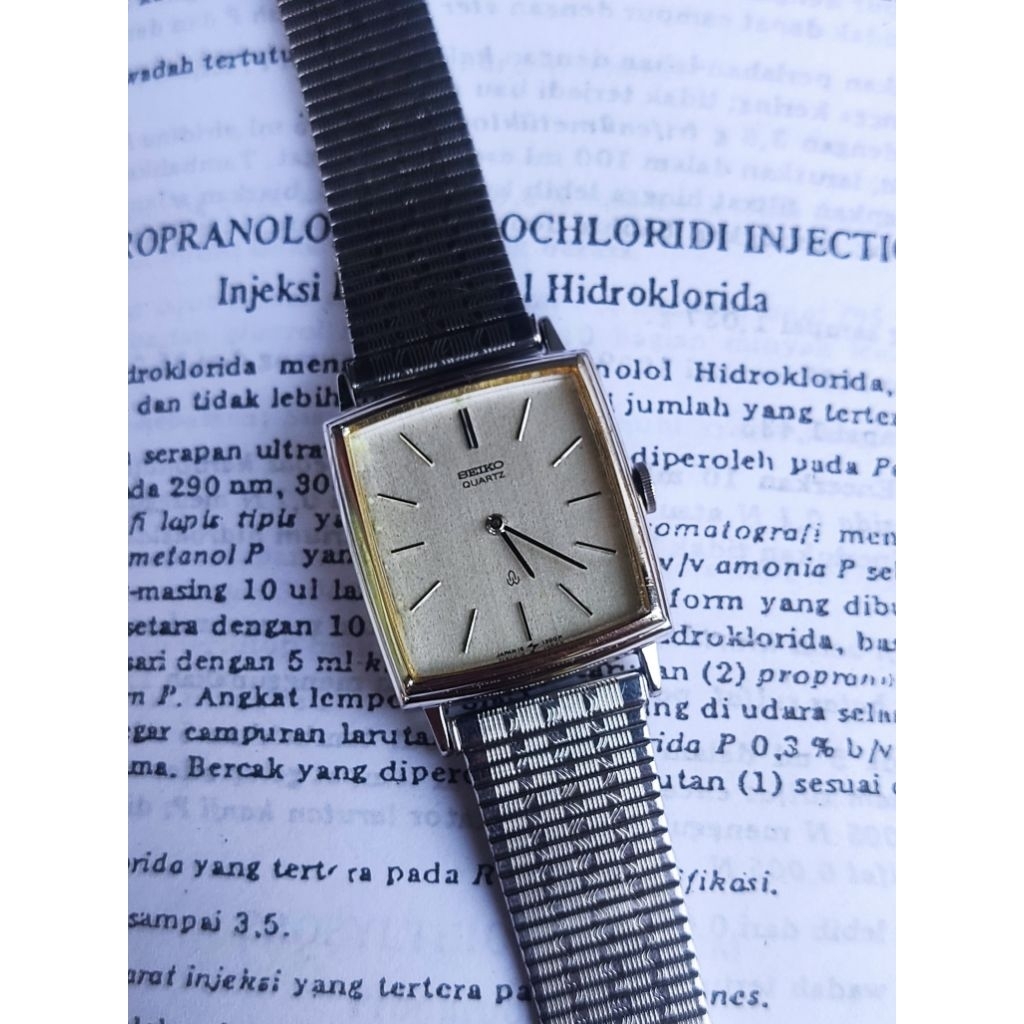 Seiko Tank Palladium Snowflake Dial