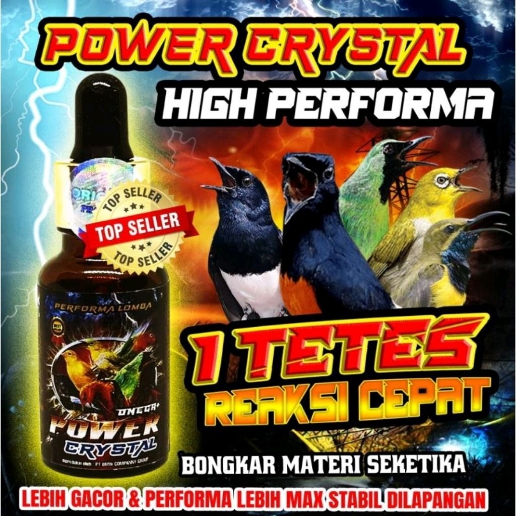 SEMPATI Power Crystal Omega Power Kristal BMW Plus Vitamin Penggacor Burung Mura