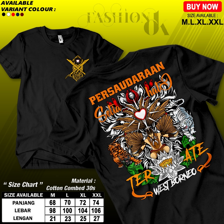KAOS PSHT BORNEO PENJAGA BUDAYA KAOS TERATE BORNEO KAOS PSHT KEREN DAN KEKINIAN