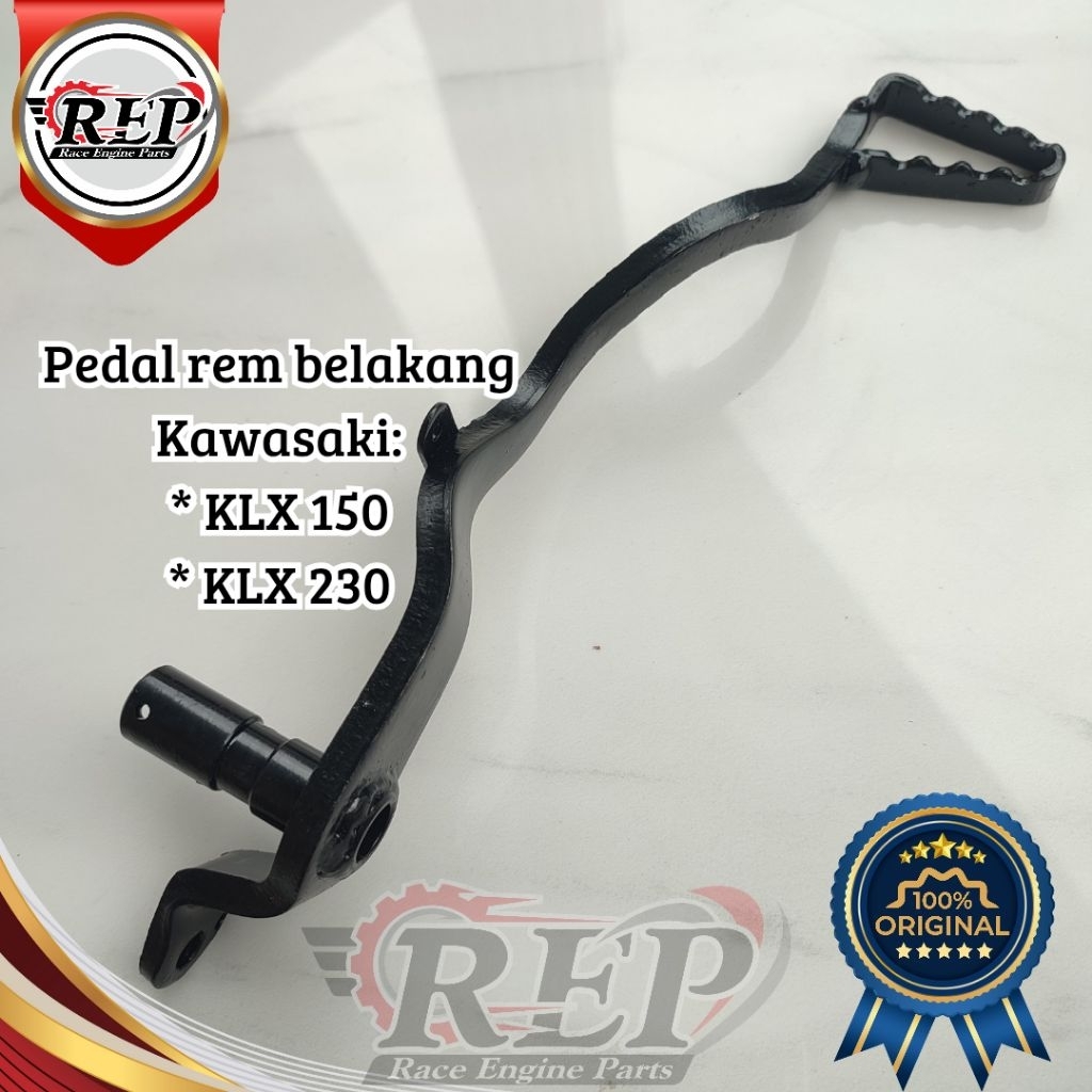 pedal rem belakang Kawasaki KLX original