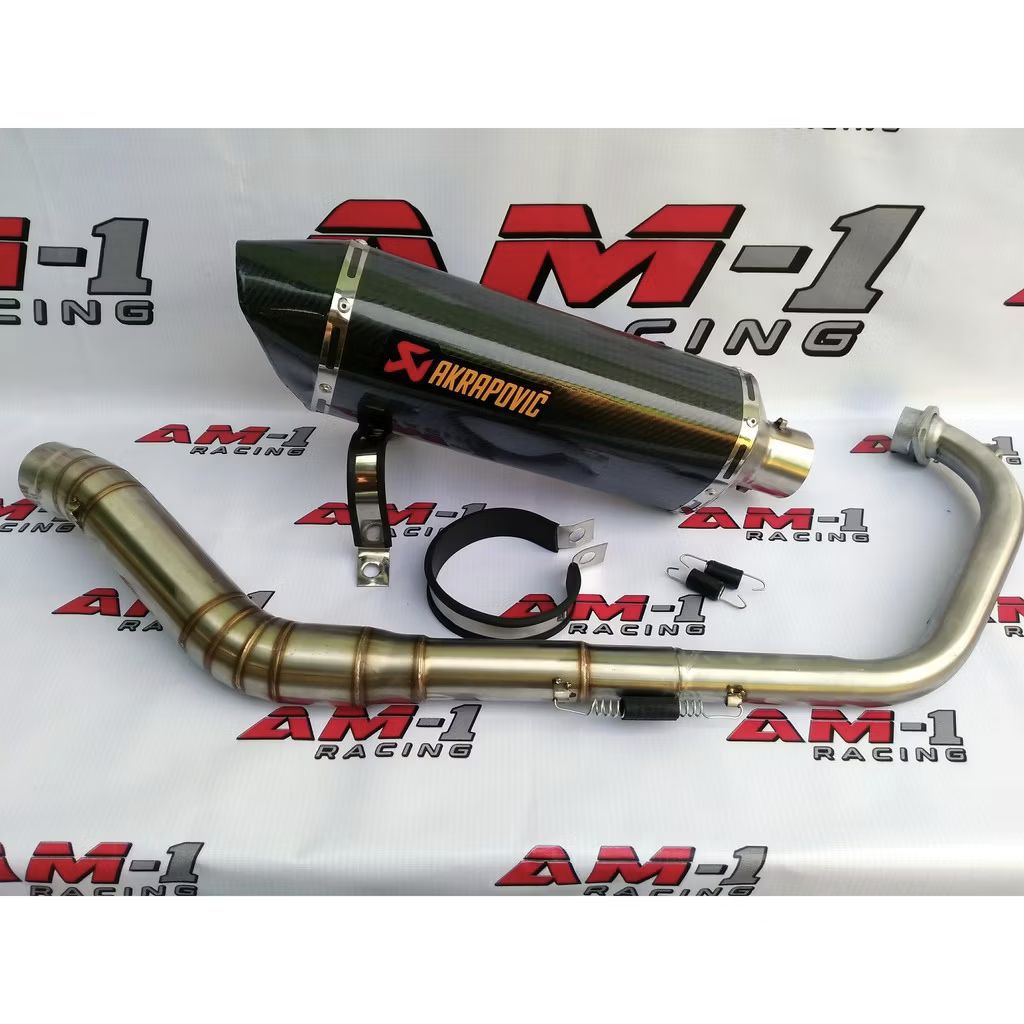 Knalpot Akrapovic Layang Evo Carbon Gsx R 150 Gsx150 Gsxr 150 Gsx 50r Gsx150r full system 
