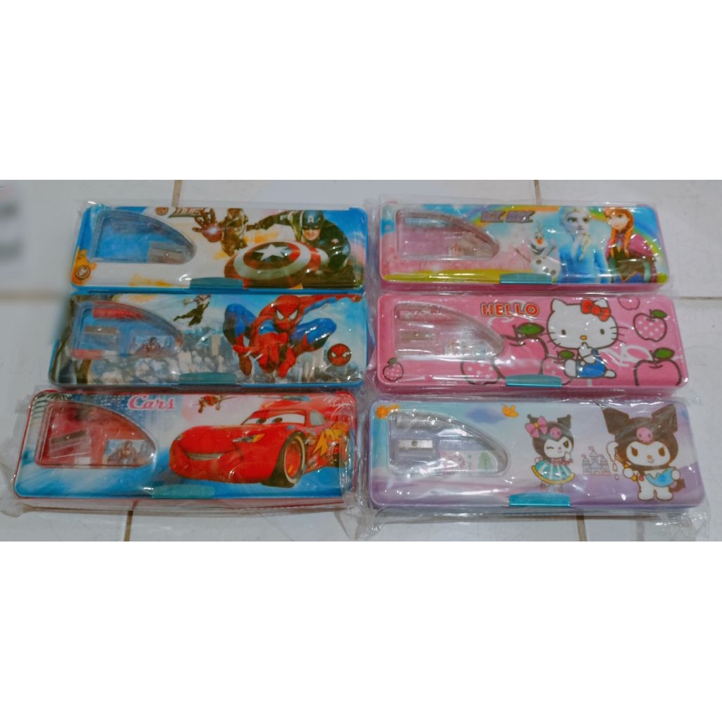 

(1 pcs) KOTAK PENSIL SET MAGNET MOTIF