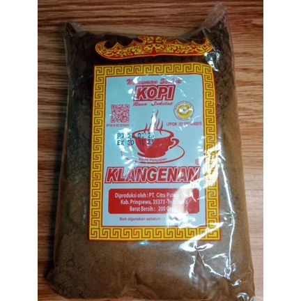 

Kopi Klangenan Lampung 200 gram / Kopi Klangenan