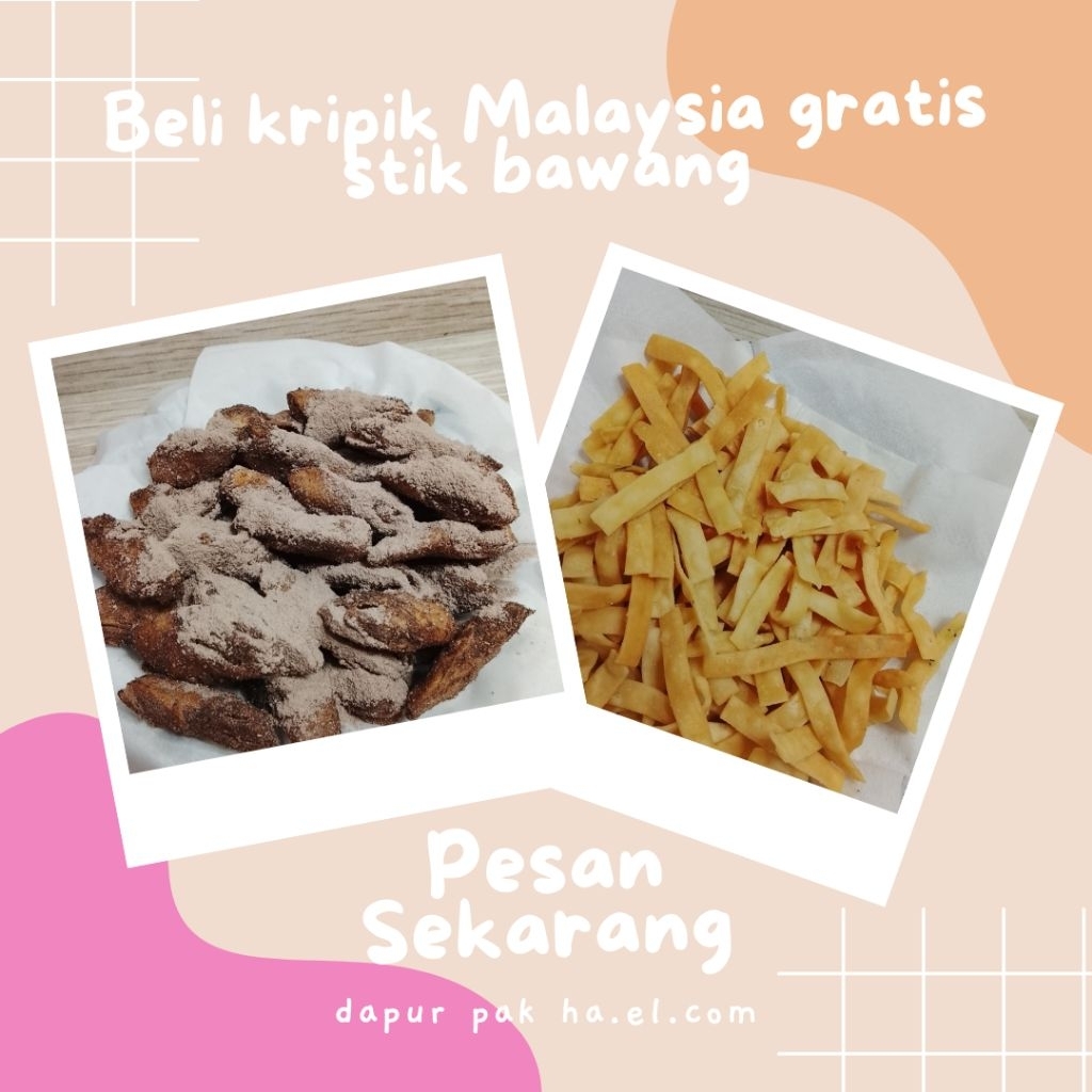 

kripik Malaysia 500 gram rasa Oreo