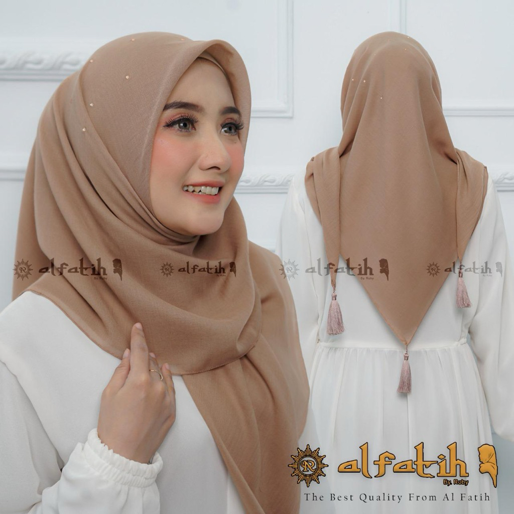 Hijab Segiempat Paris Payet Jambul