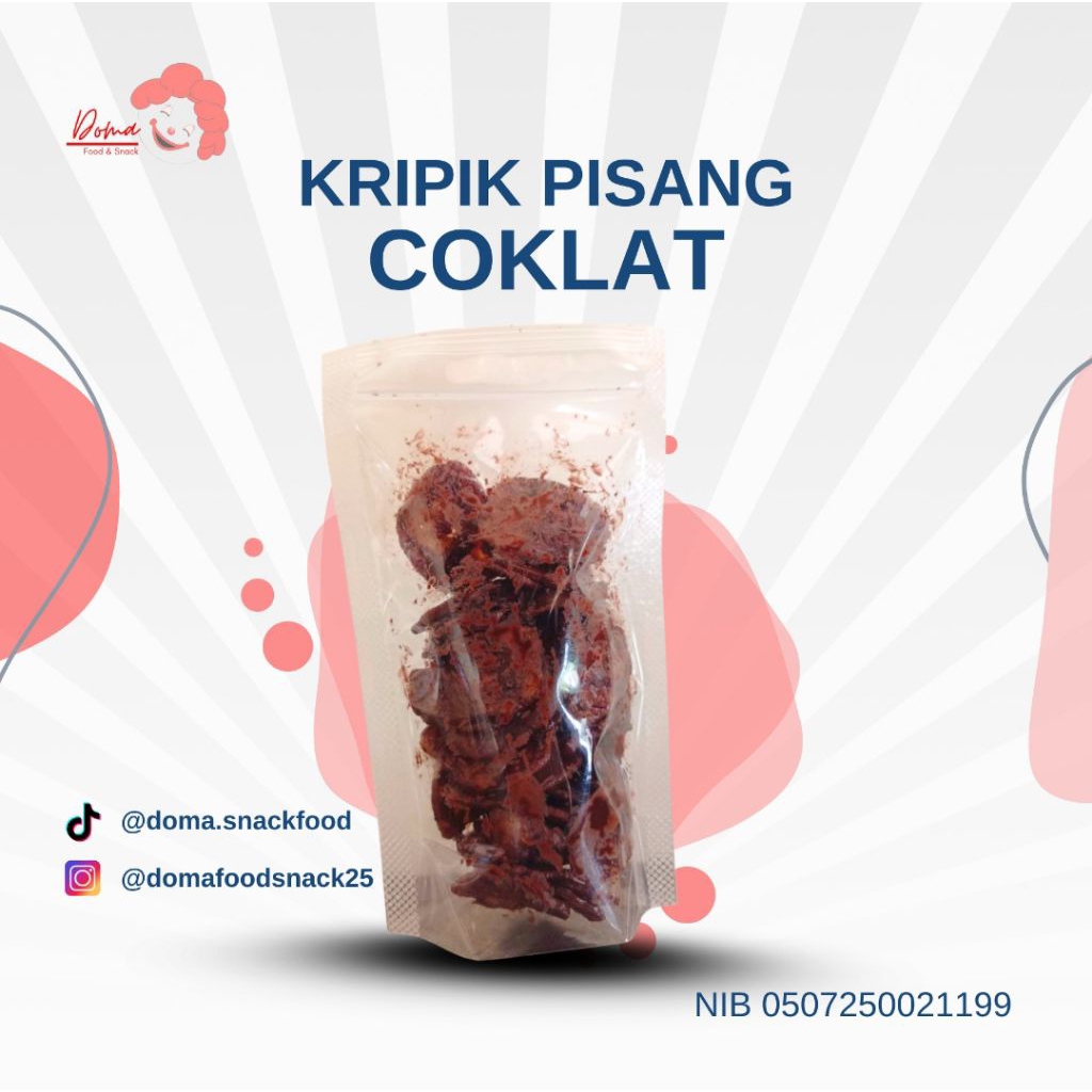 

kripik pisang coklat lumer