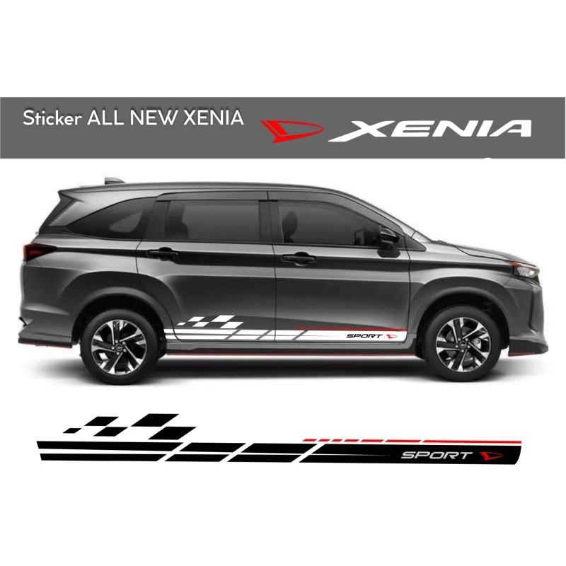Sticker Sport Daihatsu Xenia 2022 2023 Aksesoris Eksterior Daihatsu Xenia