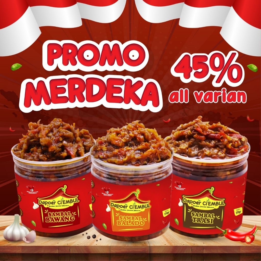 

Dapoer Ci'Embul - Semua Varian Sambal Orignal(Tanpa isian)- 170 Gr - Sambal Kemasan