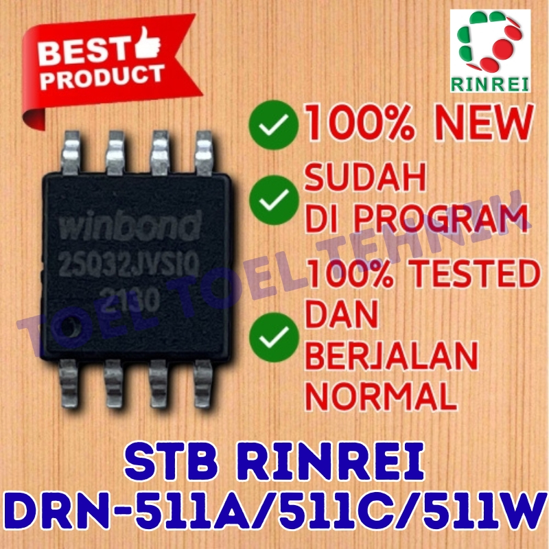 IC EEPROM STB RINREI DRN-511A / DRN-511C / DRN-511W  / IC EPROM SET TOP BOX TV DIGITAL RINREI DRN 51