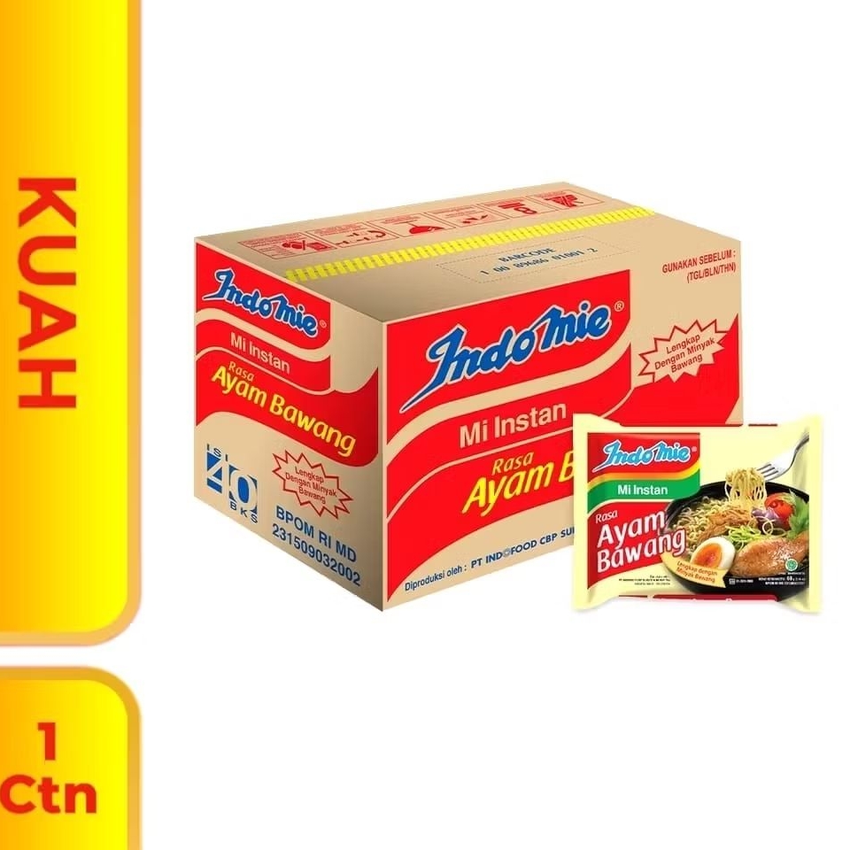 

Indomie kuah Rasa Ayam Bawang isi 40 psc