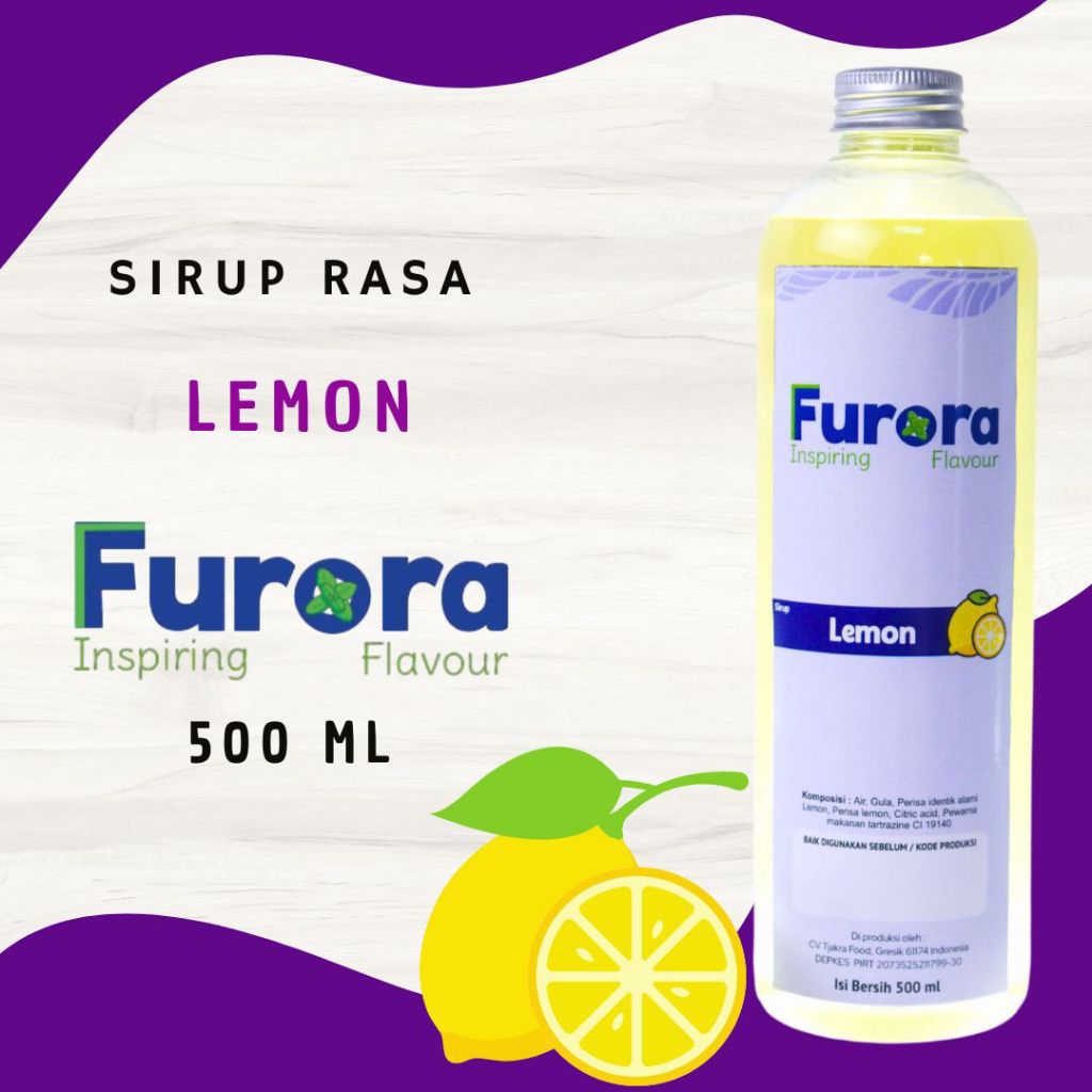 

Sirup Lemon 500 ml - Furora Syrup l Sirup Cafe