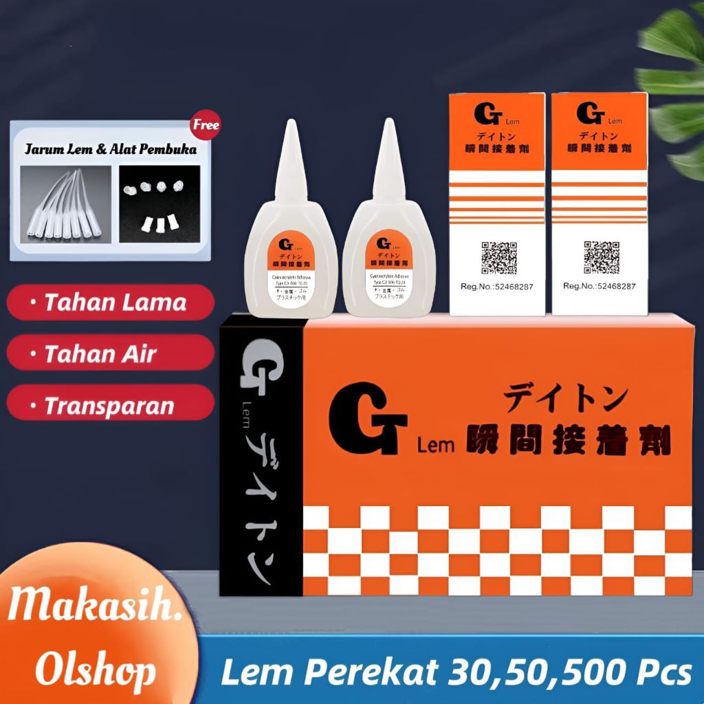 

Lem Korea Serbaguna Plastik Gelas Lem Tetes Glue•Makasih•