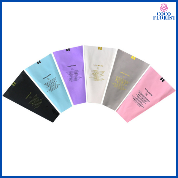 

PACK 50 Plastik Bunga Mawar Tangkai Per Satuan / Plastik OPP Buket Florist SF03