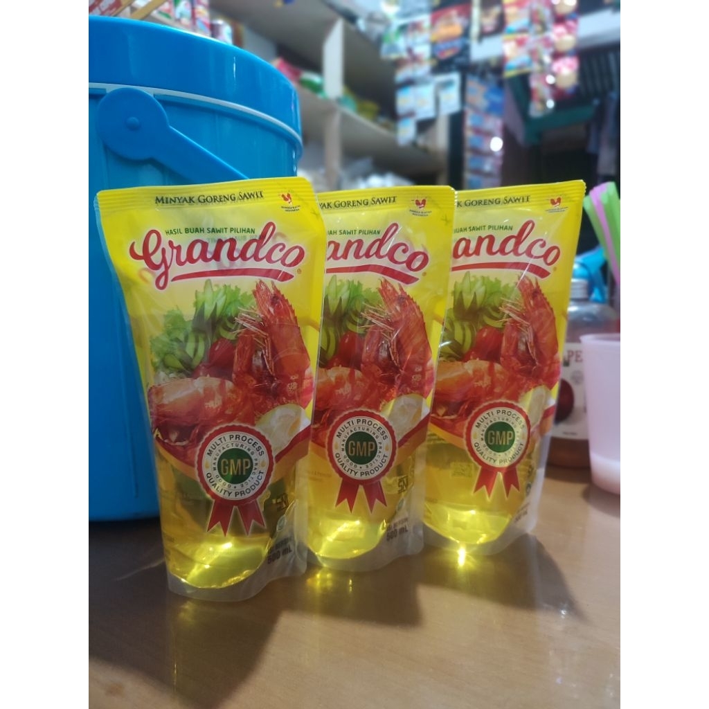 

Grandco minyak goreng sawit Refill 500ml original siap kirim
