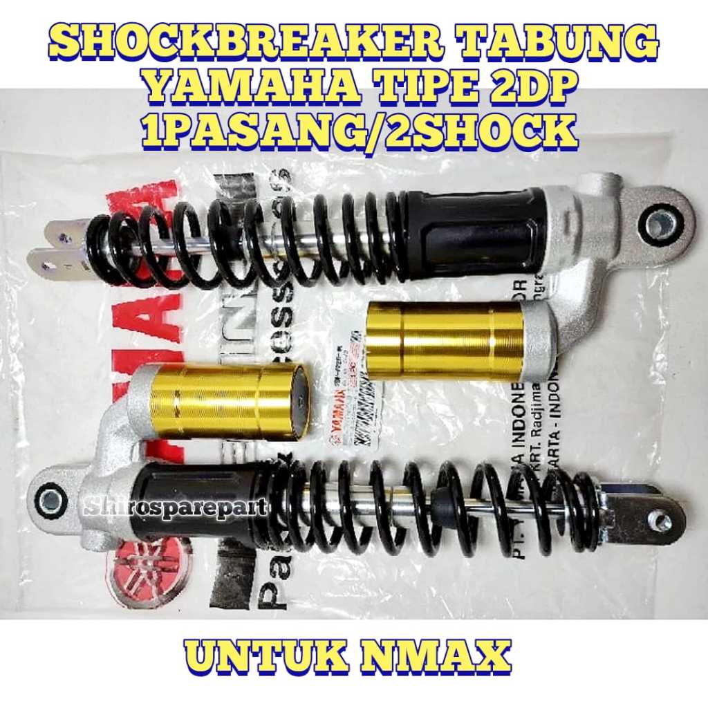 SHOCKBREAKER BELAKANG TABUNG 2DP ORIGINAL YAMAHA  ASLI NMAX 155 OLD/LAMA 335MM SHOCKBREAKER TABUNG Y