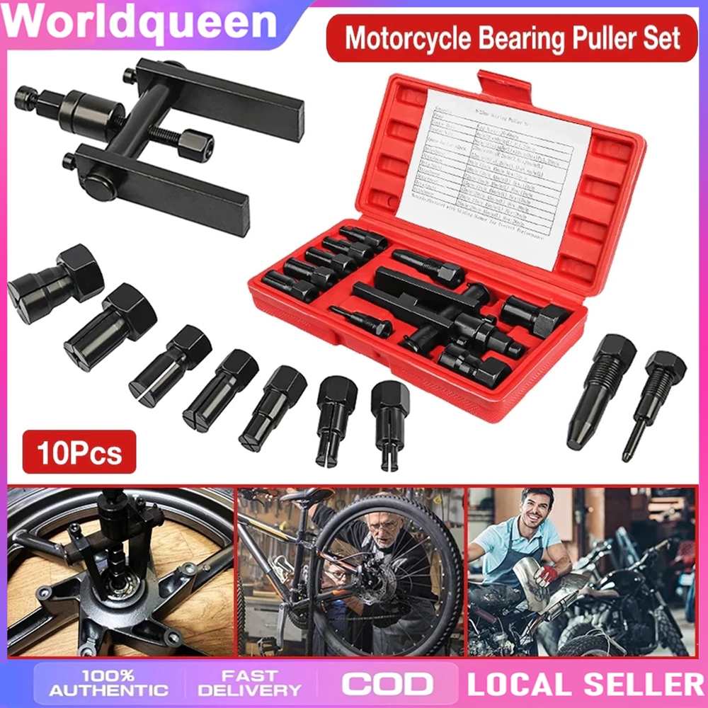 10pcs Tracker bearing Puller Set Treker Pencabut Bearing Set Treker Cabut Bearing Dalam Treker Pembu