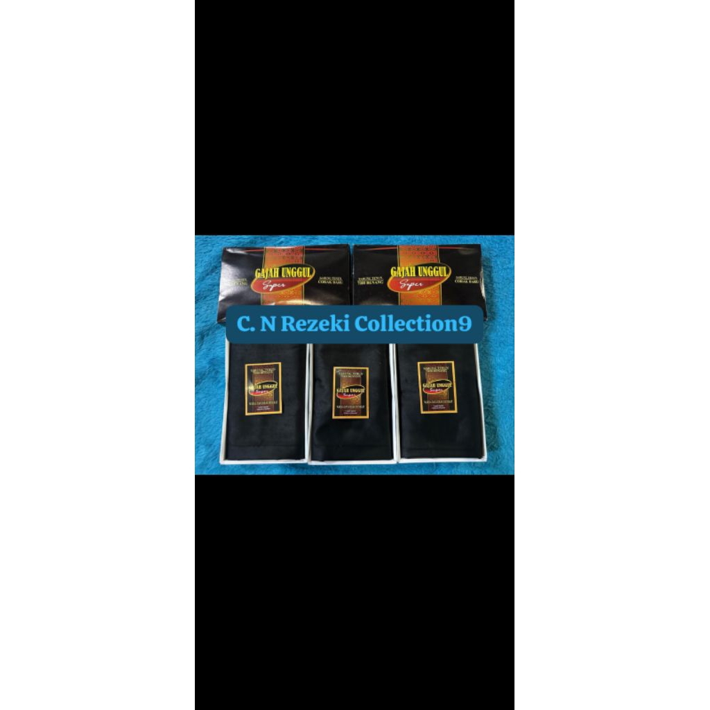 Sarung Tenun Dewasa polos hitam dewasa gajah unggul