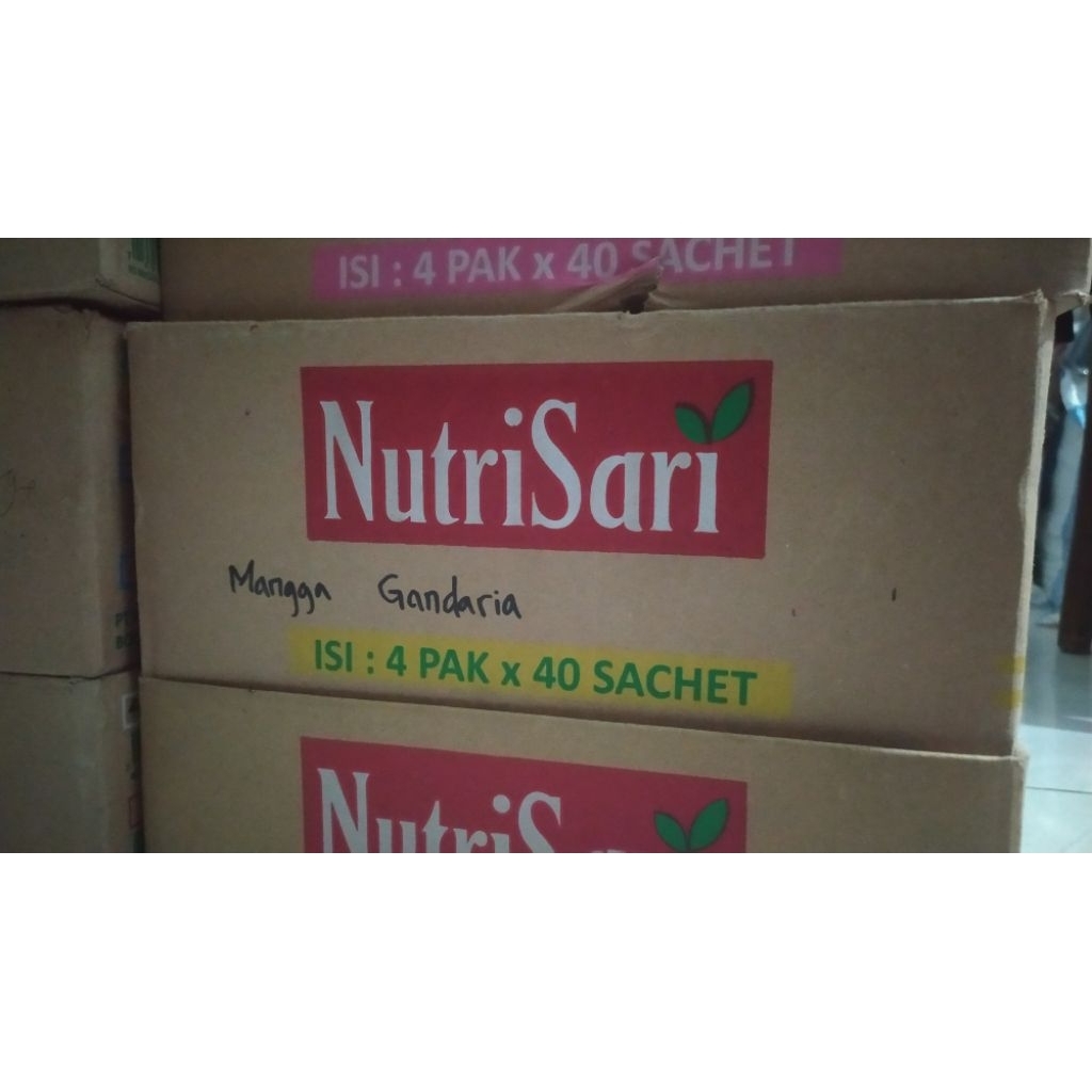 

Nutrisari Mangga Gandaria Kartonan// 1 karton isi 16 Renteng