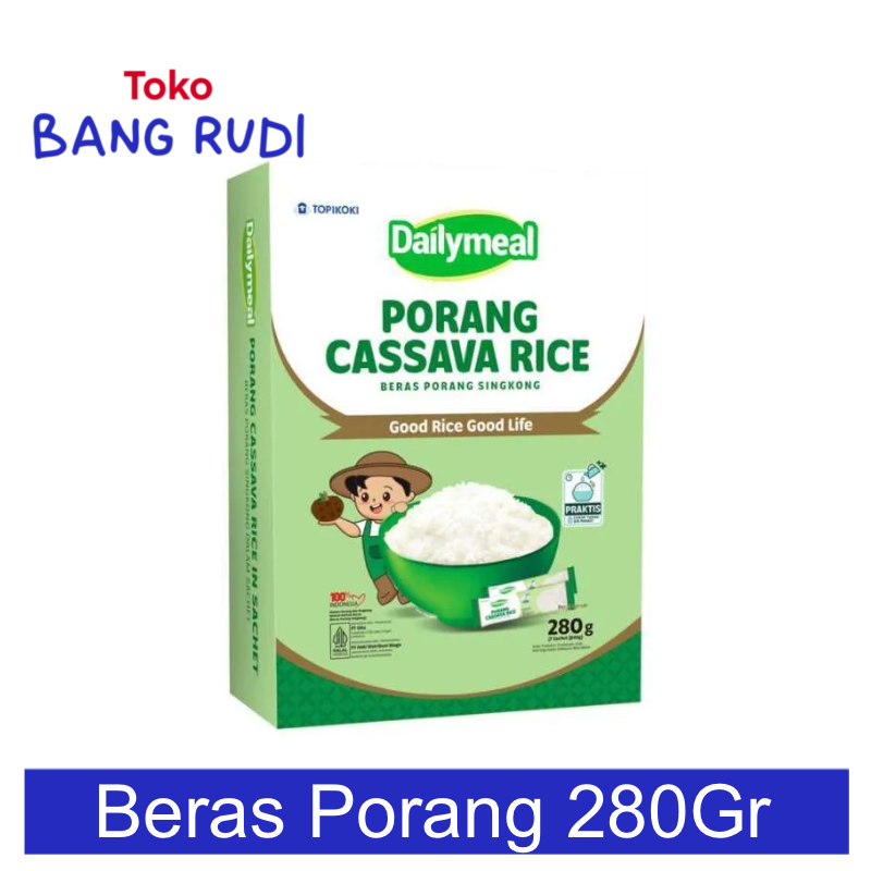 

TBR Dailymeal Porang Cassava Rice / Beras Porang Karbo Lebih Ringan untuk Diet Sehat 280Gr