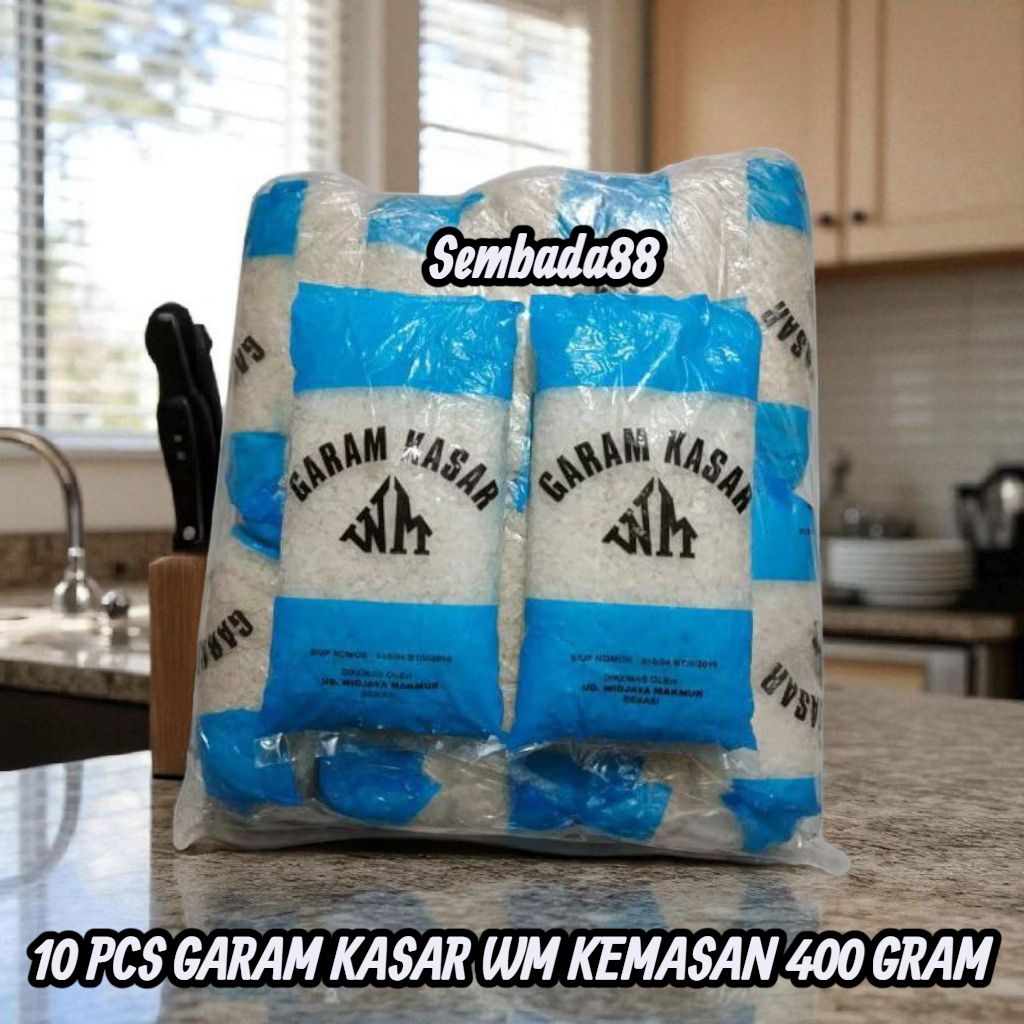 

10 PCS GARAM DAPUR KROSOK 400 GRAM CAP WM / GARAM / GAREM / GARAM KASAR