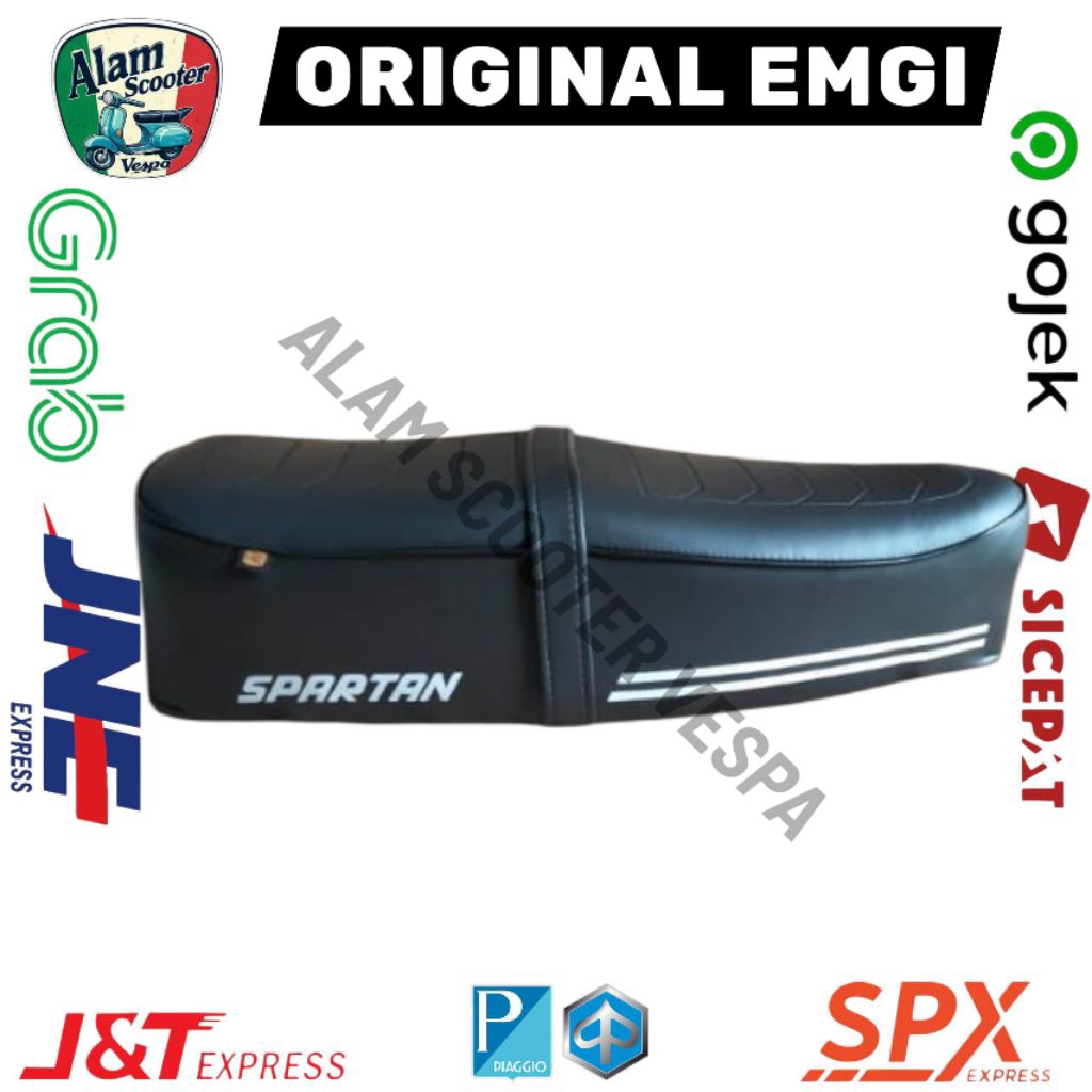 Jok panjang spartan original MG Jok spartan vespa super px exclusive original MG tanpa kunci