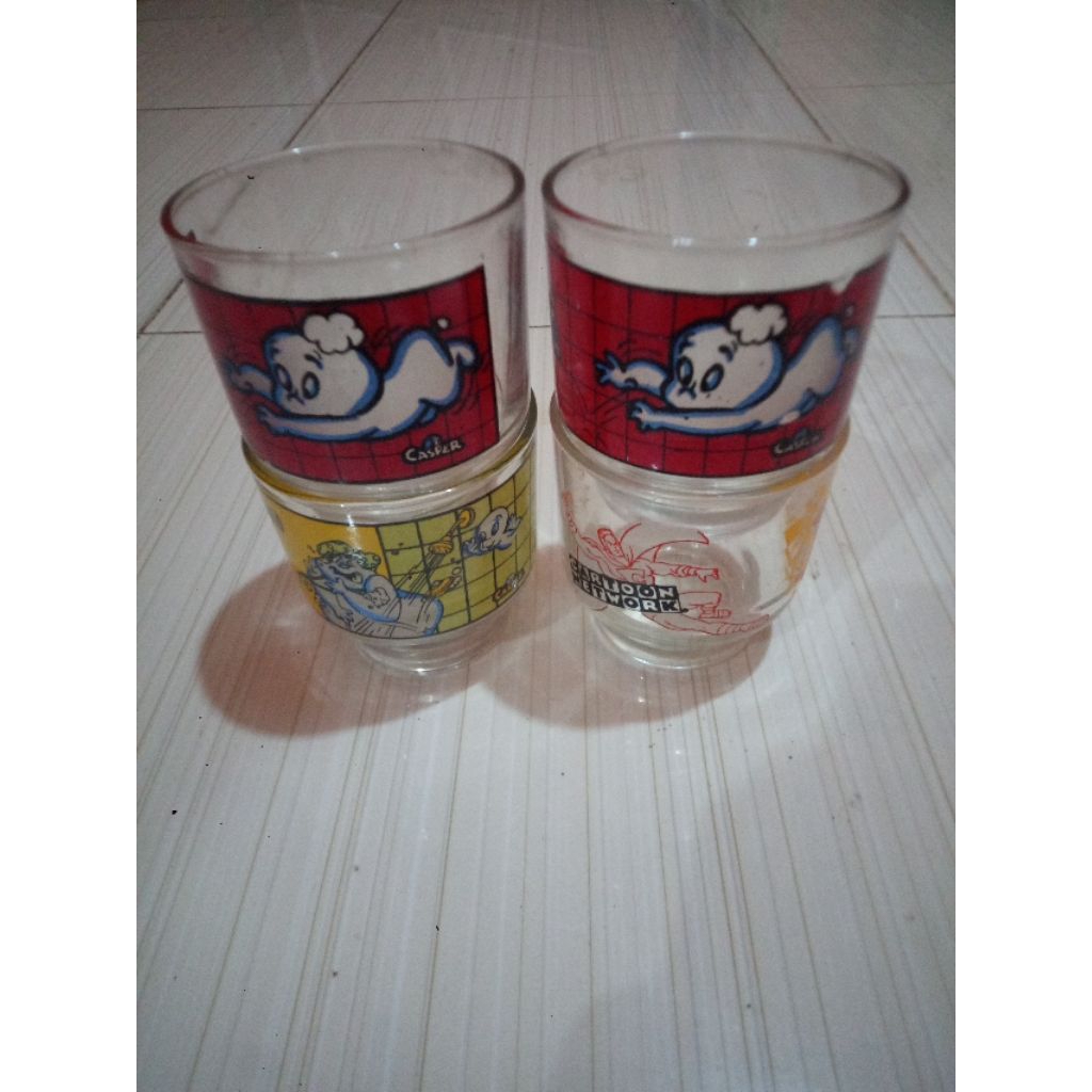 gelas hadiah sabun Nuvo sepaket 3pcs th 90an