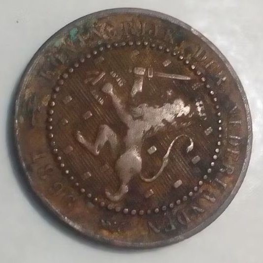 koleksi koin kuno 1 cent koningrijk der nederlanden 1896