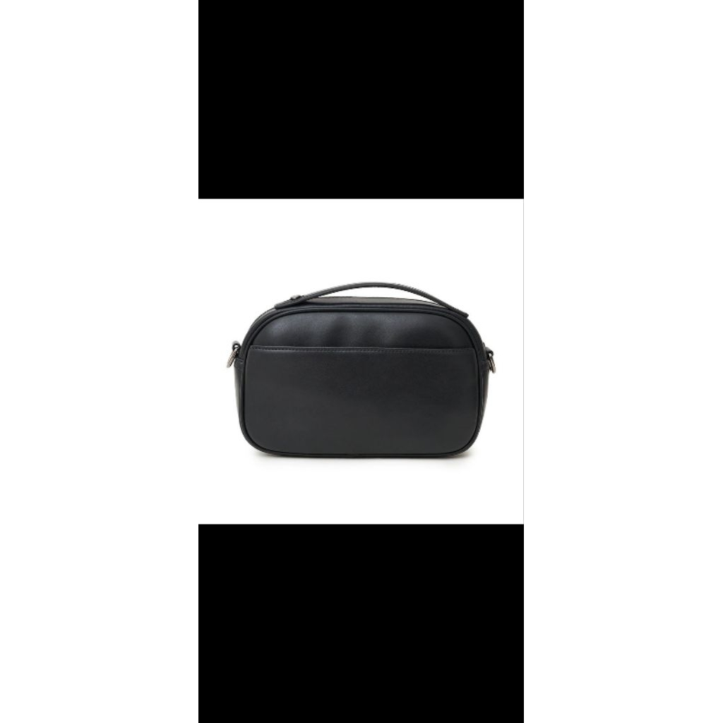 Tas Selempang Pria Hitam Kulit Sintetis