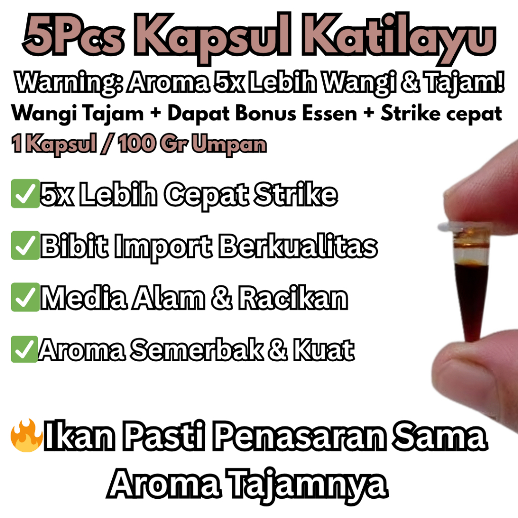 5pcs Kapsul Essen Katilayu Premium Laskar
