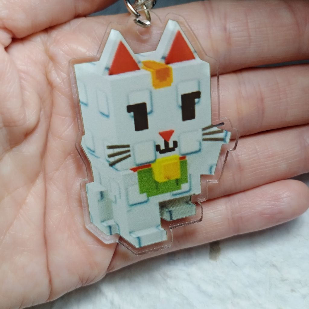 ganci MANEKI NEKO Grow A Garden keychain Gantungan kunci grow a garden Maneki Neko